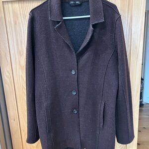 Eileen Fisher Chocolate Brown Wool Blazer